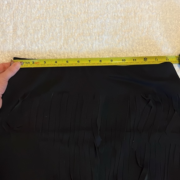 Cache Black Fringe Skirt - Picture 6 of 6